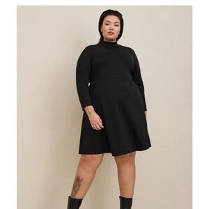 Torrid Black Long Sleeve Dress